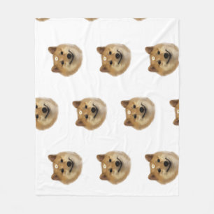 Cheems the Fat Shiba Inu Pattern Blanket
