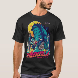 Cheemzilla - The Gomd of Cheemse Blue Kaiju Shib T-Shirt