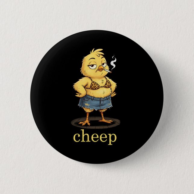Cheep Inappropriate Easter _1  Button (Front)