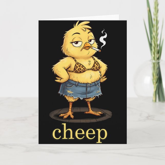 Cheep Inappropriate Easter  Card (Front)