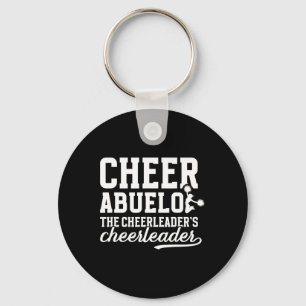 Cheer Abuelo Funny Cheerleading Abuelo Cheerleader Keychain