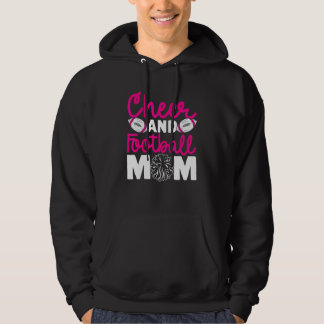 Cheer and Football Mom Cheer Mom Of Both Football Hoodie