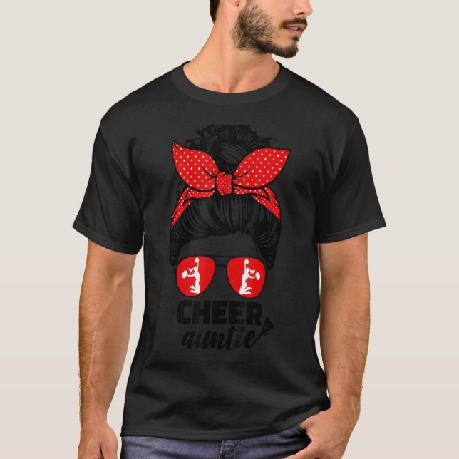 Cheer Auntie Aunt For Women Cheerleader Auntie Mes T-Shirt (Front)