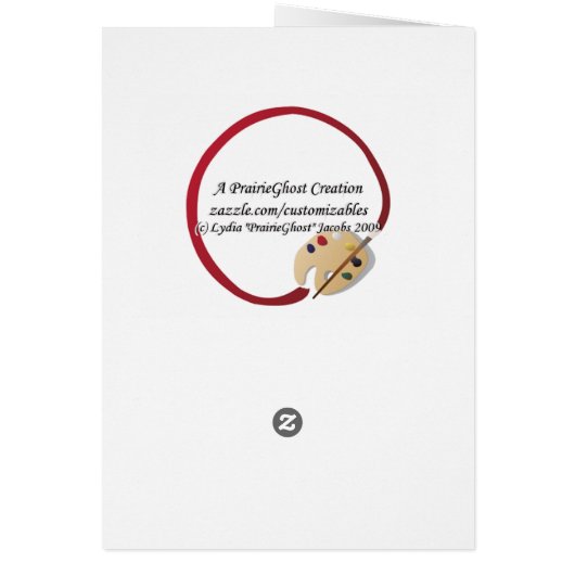 Cheer Bear Card (Back)