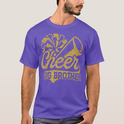 Cheer Big Brother Biggest Fan Cheerleader Fathers  T_Shirt