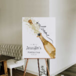 Cheer Birthday Party Welcome Foam Board<br><div class="desc">Cheers Birthday welcome sign foam board. Personalize them with your name and event. Designed with a beautiful watercolor Gold Champagne Bottle.  Matching items in our store Cava Party Design.</div>