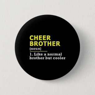Cheer Brother Cheerleading Button