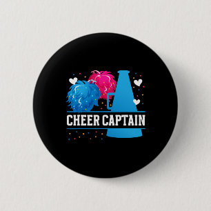 Cheer Captain Cheerleading Captain Cheerleader Cap Button