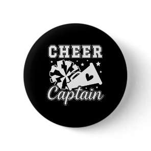 Cheer Captain Cheerleading Captain Cheerleader Cap Button