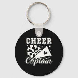 Cheer Captain Cheerleading Captain Cheerleader Cap Keychain