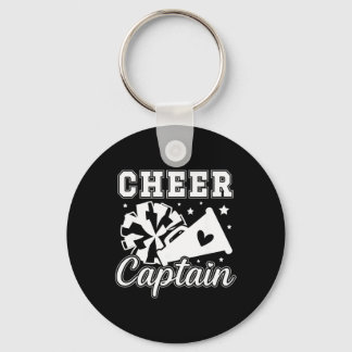 Cheer Captain Cheerleading Captain Cheerleader Cap Keychain