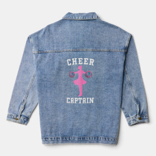 Cheer Captain Cheerleading Practice Cheerleader Le Denim Jacket