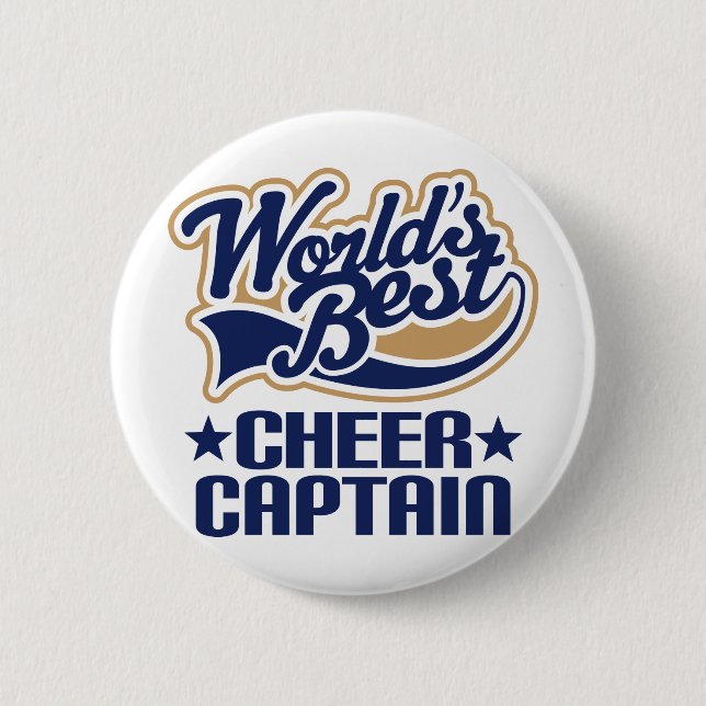 Cheer Captain Gift Button (Front)