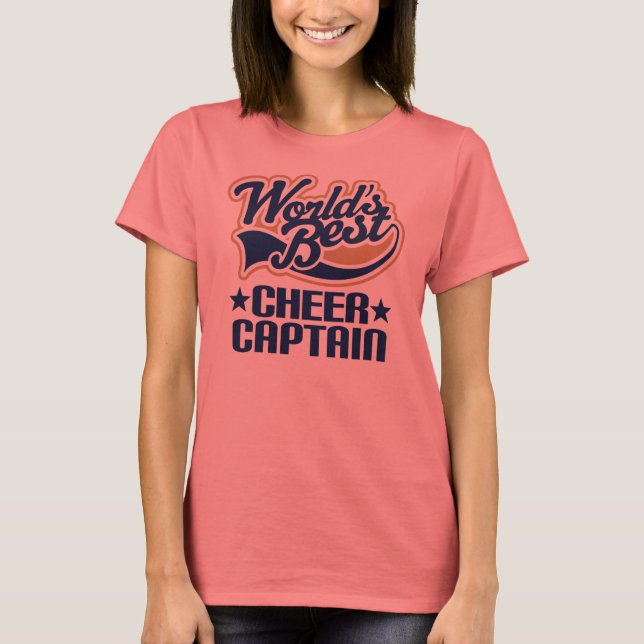 Cheer Captain Gift T-Shirt (Front)
