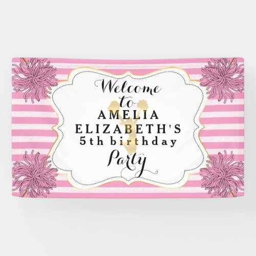 Cheer Cheerleader Pink | Gold Girl Birthday Party