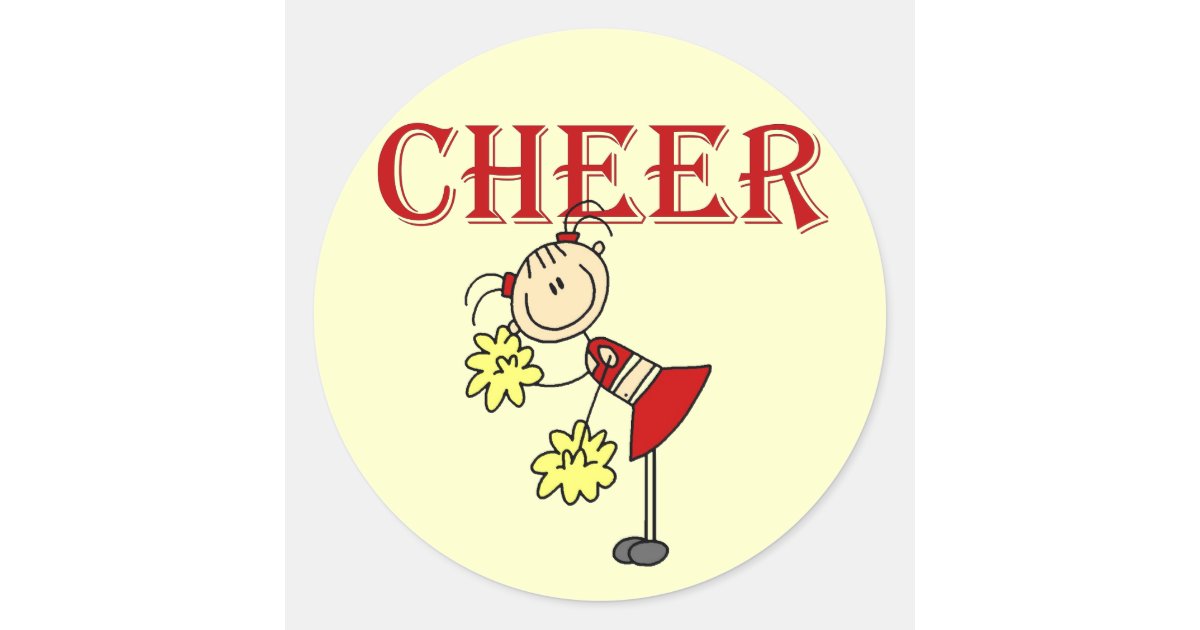 CHEER Cheerleader Stickers | Zazzle
