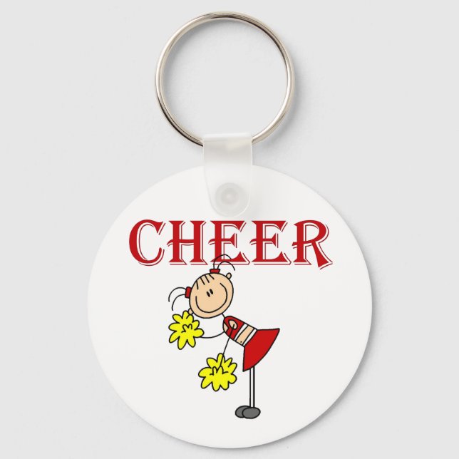 CHEER Cheerleader Tshirts and Gifts Keychain (Front)