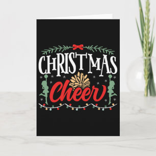Cheer Cheerleading Christmas Christmas Cheer  Card