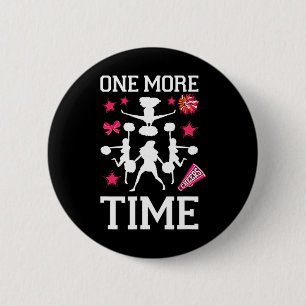 Cheer Cheerleading Coach One More Time _1 Button
