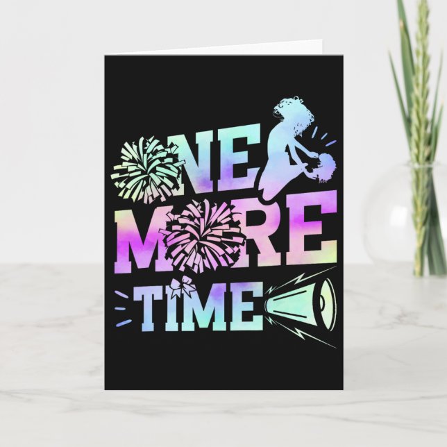 Cheer Cheerleading Coach One More Time  Card (Front)