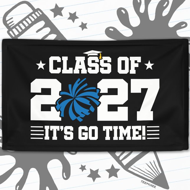 Cheer Cheerleading Graduation Senior Class of 2027 Banner (Creator Uploaded)
