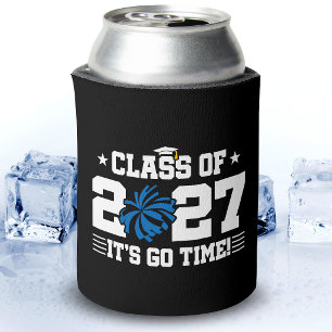 Cheer Cheerleading Graduation Senior Class of 2027 Can Cooler