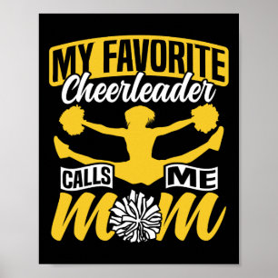 Cheer Cheerleading Mom Mother My Favorite Cheerlea Poster