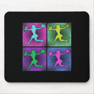 Cheer Cheerleading Retro Vintage 80s 90s Mouse Pad