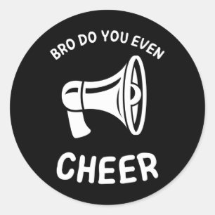 Cheer Cheerleading Team And Cheerleader Classic Round Sticker