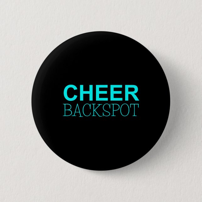 Cheer Ckspot Cheerleading  Button (Front)