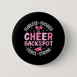 Cheer Ckspot Fearless Focused Fierce Cheerleading Button