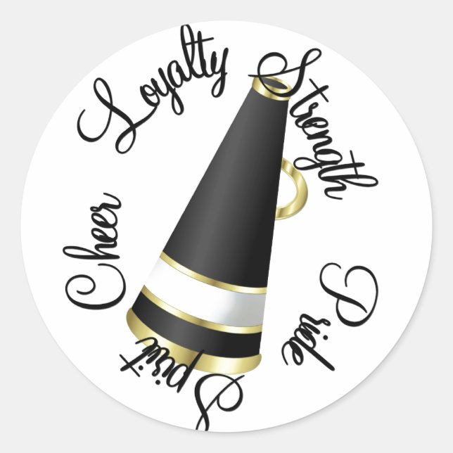 Cheer Classic Round Sticker (Front)