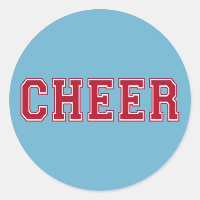 Cheer Classic Round Sticker (Front)