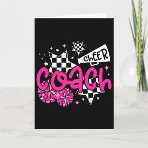 Cheer Coach Appreciation Cheerleader Coach  Card