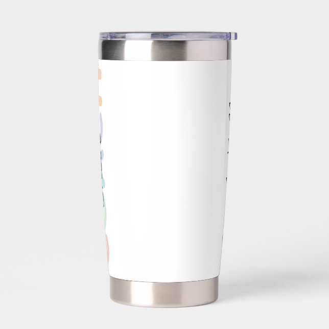 Cheer Coach Appreciation Gift, Personalized Insulated Tumbler (Left)
