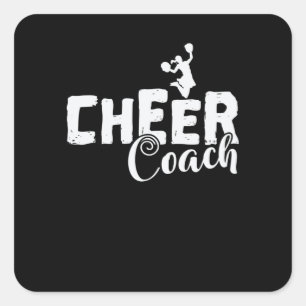 Cheer Coach Cheerleader Sport turnen anfeuern Square Sticker