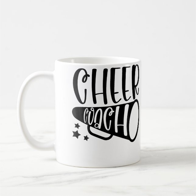 Cheer Coach Cheerleading Coach Coffee Mug (Left)