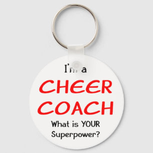 Cheer coach keychain