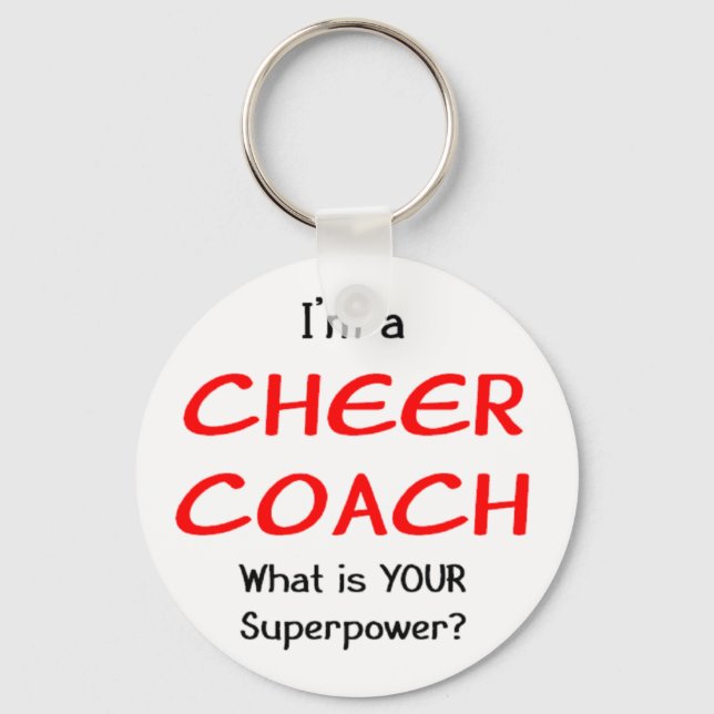 Cheer coach keychain (Front)