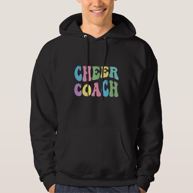 Cheer Coach Retro Best Cheer Coach Ever Cheerleade Hoodie (Front)