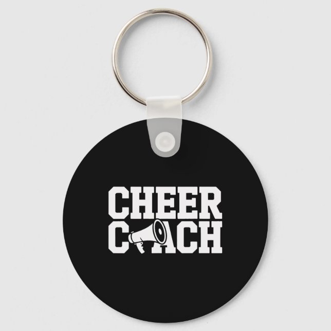 Cheer Coach Squad Leader Cheerleading Mentor  Keychain (Front)