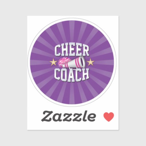 Cheer Coach Sticker