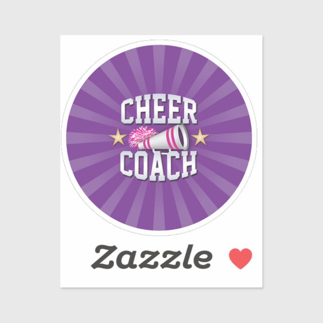 'Cheer Coach' Sticker (Sheet)