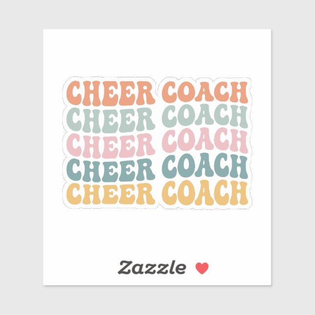 Cheer Coach Sticker (Sheet)