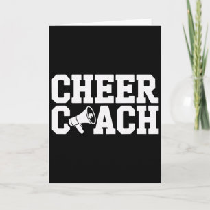 Cheer Coach Teaching Cheerleading Techniques  Card