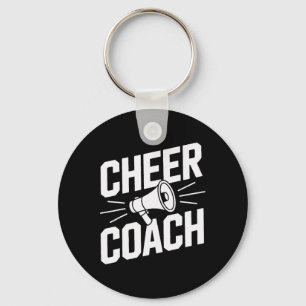 Cheer Coach Veteran Cheerleading Advisor Sports Te Keychain
