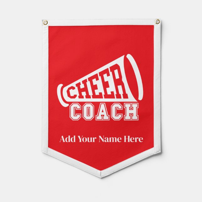 Cheer Coach Wall  Pennant (Front)