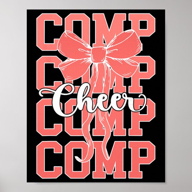 Cheer Comp Day Cheerleader Competition Day Bow _2  Poster (Front)