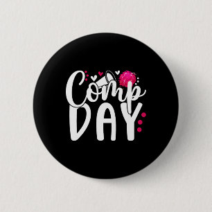 Cheer Comp Day Cheerleader Competition Day Cheerle Button