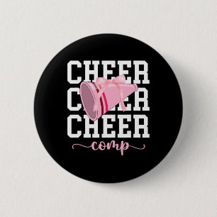 Cheer Comp Day Coquette Cheerleading Competition D Button